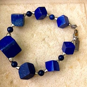 Lapislazzuli bracelet and silver